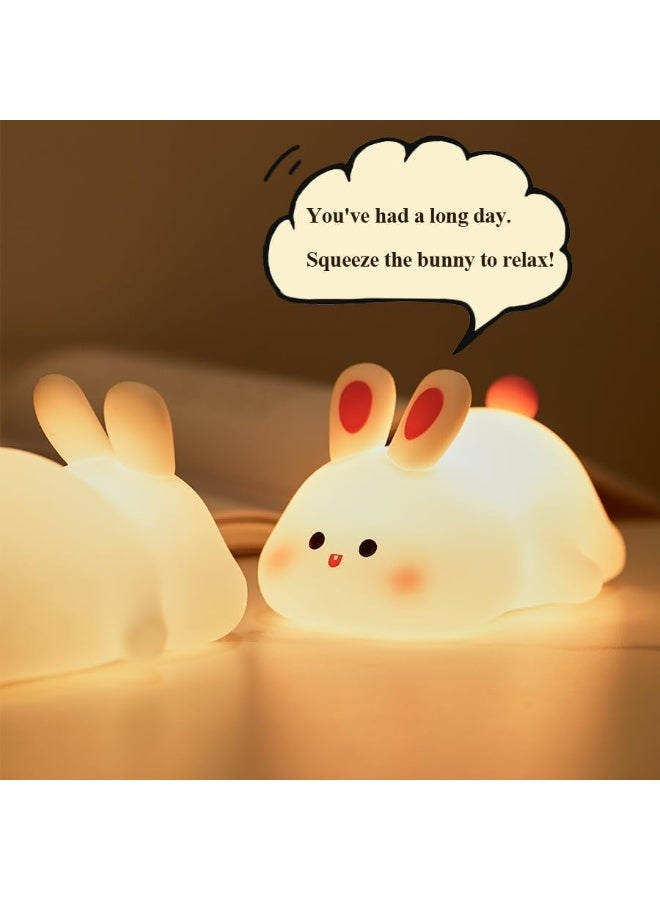 USB Bunny Night Lamp Model T-825, Soft LED Light with Cute Design for Bedrooms and Kids Rooms, Ideal for Night Use and Home Decoration - Image 3